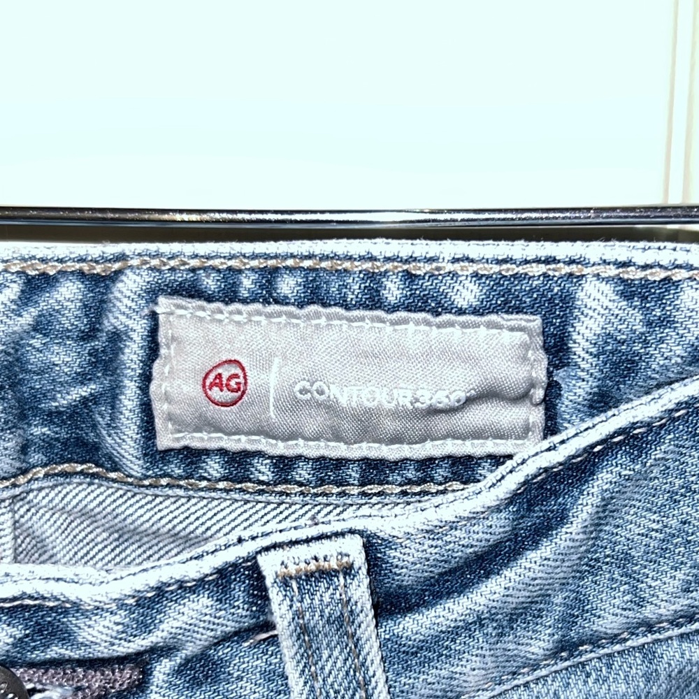AG Alexxis Slim Jeans High Rise Vintage Wash Contour360 Raw Hem - Picture 3 of 9